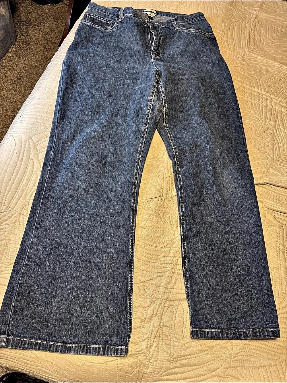 Christopher & Banks Straight Leg Jeans Blue Waist 14